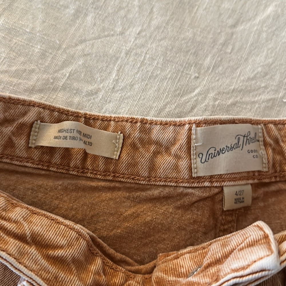 Universal Threads- Orange/Rust High Waisted Acid … - image 2